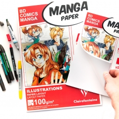Papier do Markerów Clairefontaine Ilustrations Manga Layout 100 gsm 