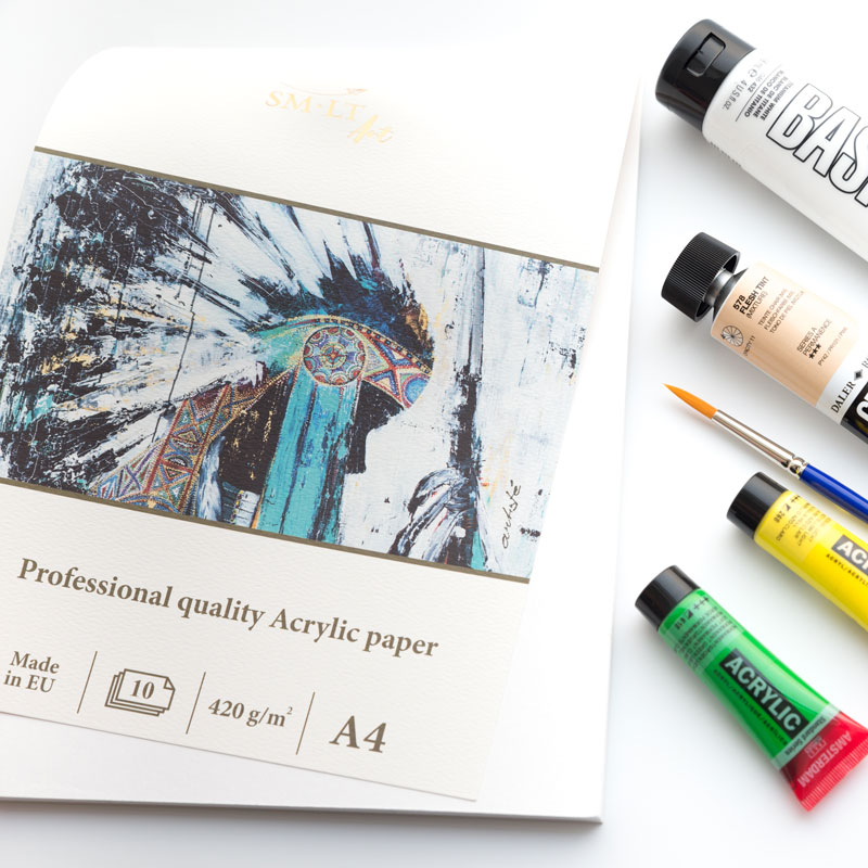 Blok do Malowania SMLT Professional Quality Acrylic Paper 420 gsm