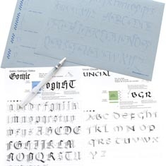 Nauka Kaligrafii Kuretake A to Zig Calligraphy Practice Kit With Water