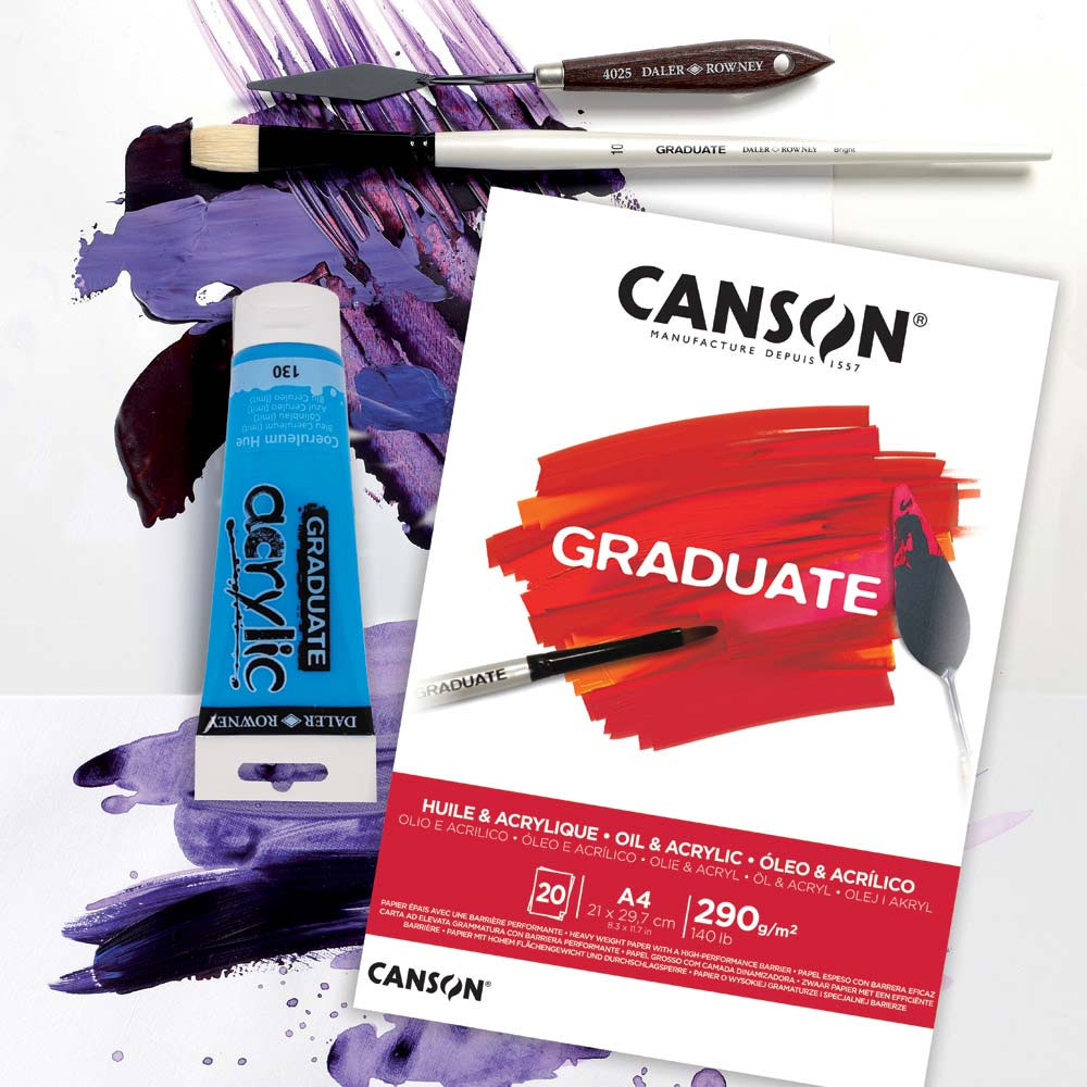 Blok do Farb Akrylowych i Olejnych Canson Graduate Oil & Acrylic 290 gsm