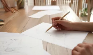 Biały Brystol Papier do rysowania