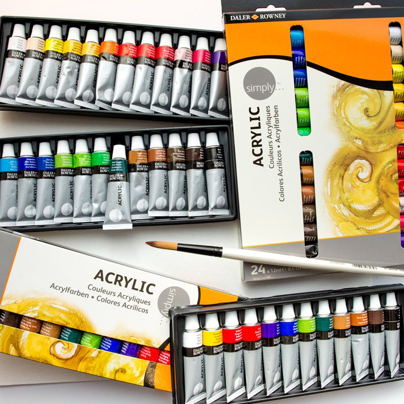 Zestawy Farb Akrylowych Daler-Rowney Simply Acrylic