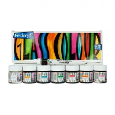 Farby do Szkła Pidilite Fevicryl Glass Colour Kit 8 set