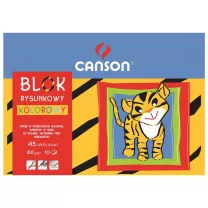 Blok Szkolny Kolorowy Rysunkowy Canson 80 gsm A3 29,7 x 42 cm 400075201