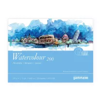Blok Do Akwareli Gamma Fabriano Watercolour 200 gsm 15 ark. 24 x 32 cm W2002432k15