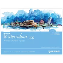 Blok do Akwareli Gamma Fabriano Watercolour 200 gsm 15 ark. 42 x 56 cm W2004256k15