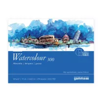 Blok Do Akwareli Gamma Fabriano Watercolour 300 gsm 10 ark. 24 x 32 cm W3002432k10