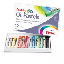 Pastele Olejne Pentel 12 Kolor&oacute;w PHN12
