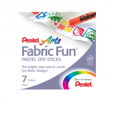 Komplet 7 Pasteli Do Tkanin Pentel Arts Fabric Fun Pts7
