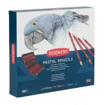 Kredki Pastelowe Derwent Pastel Pencils 48 set Wooden Box 0700644
