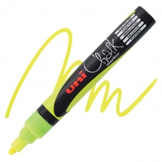 Marker Kredowy Uni Chalk Marker 1,8-2,5 mm PWE-5M Fluorescent Yellow