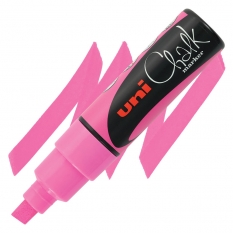 Marker Kredowy Uni Chalk Marker 8 mm PWE-8K Fluorescent Pink