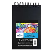 Szkicownik Canson Art Book Mix Media 224 gsm Spirala 14 x 21,6 cm 40 ark. 100516108