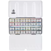 Farby Akwarelowe Schmincke Horadam 24 Kostek Metal Box 74324