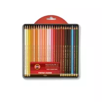 Kredki Koh-I-Noor Polycolor 24 Metal Box Portet 382414