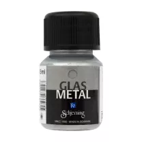 Farba do Szkła Schjerning Glas Metal 35 ml Silver 4387