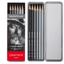 Ołówki Caran d'Ache Grafwood 6 set 775306