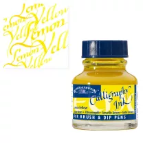 Tusz do Kaligrafii Winsor & Newton Calligraphy Ink 30 ml Lemon Yellow 1111345