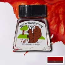 Tusz Winsor & Newton Drawing Ink 14 ml 074 Burnt Sienna