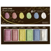 Farby Kuretake Gansai Tambi Pearl Colors 6 set