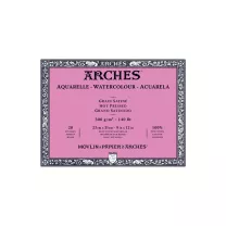 Blok Akwarelowy Arches Hot Press Natural White 300 gsm 23 x 31 cm 20 ark. A1795072