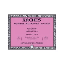 Blok Akwarelowy Arches Hot Press Natural White 300 gsm 26 x 36 cm 20 ark. A1795073
