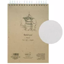 Blok do Rysowania Smlt Art Sketch Pad Natural 100 gsm Studnia Spirala A4 100 ark. EB-100TS/NT