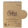 Blok do Rysowania SMLT Art Sketch Pad Natural Brown 135 gsm 80 ark. Słonie A4 Spirala EB-80TS/NTB