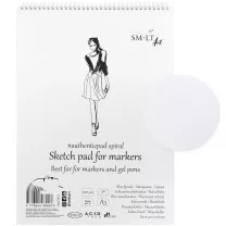 Blok do Marker&oacute;w SMLT Art Sketch Pad For Markers 100 gsm 50 ark. Modelka A3 Spirala 3MB-50TS