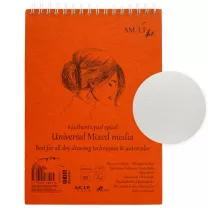 Blok SMLT Art Universal Pad Mixed Media 200 gsm 40 ark. Kobieta A4 Spirala MIXB-40TS