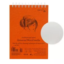 Blok SMLT Art Universal Pad Mixed Media 200 gsm 40 ark. Kobieta A5 Spirala 5MIXB-40TS