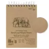 Blok do Rysowania SMLT Art Sketch Pad Natural Brown 135 gsm 80 ark. Słonie A5 Spirala 5EB-80TS/NTB