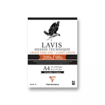 Blok Clairefontaine Lavis Technical Drawing 200 Gsm 10 Ark. A4 96341c