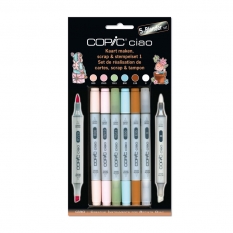 Markery Copic Ciao 5 + 1 Multiliner Scrap & Stempelset 1 22075559