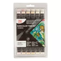 Markery Kuretake Kurecolor Twin Ws 12 Flesh & Neutral Colors KC-3000N/12B10