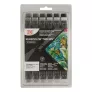 Markery Kuretake Kurecolor Twin Ws 12 Cool Colors KC-3000N/12B8
