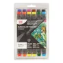 Markery Kuretake Kurecolor Twin Ws 12 Natural Colors KC-3000N/12B3