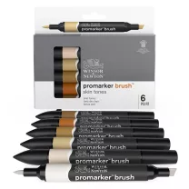 Promarker Brush Winsor & Newton 6 Skin Tones 0290127