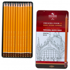 Ołówki Koh-I-Noor 1500 Art set 12 5B-5H 1502/III