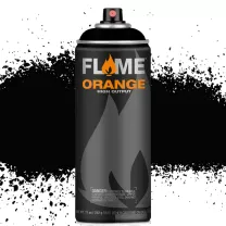 Farba Akrylowa Matowa W Sprayu Molotow Flame Orange 400 ml 901 Thick Black