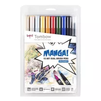 Tombow Dual Brush Pen 10 Manga Shonen ABT-10C-MANGA1