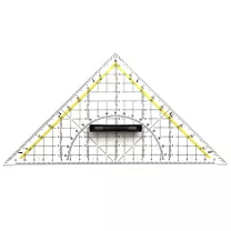 Ekierka z Kątomierzem Uchwyt Wyjmnowany Leniar Geo 45/25 cm 70090