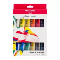 Farby Akrylowe Talens Amsterdam 12 x 20 ml General Selection&nbsp;17820412