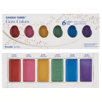 Farby Kuretake Gansai Tambi Gem Colors 6 set