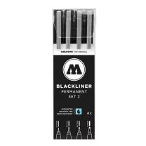 Cienkopisy Molotow Blackliner 4 Set 2 200487
