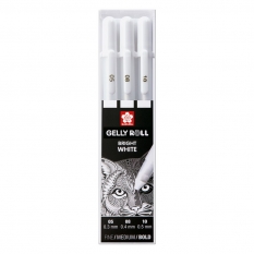 Długopisy Żelowe Sakura Gelly Roll Bright White 3 Set POXPGBWH3C