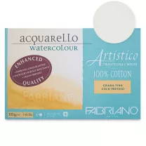 Blok do Akwareli Fabriano Artistico 300 gsm Traditional White Cold Pressed 30,5 x 45,5 cm 19013045