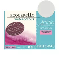 Blok do Akwareli Fabriano Artistico 300 gsm Traditional White Hot Pressed 23 x 30,5 cm 19002330