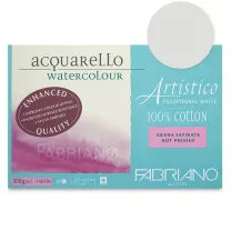 Blok do Akwareli Fabriano Artistico 300 gsm Traditional White Hot Pressed 30,5 x 45,5 cm 19003045