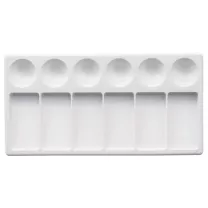 Paleta Plastikowa Prostokątna 12 x 23 cm  6+6 Kom&oacute;r 162